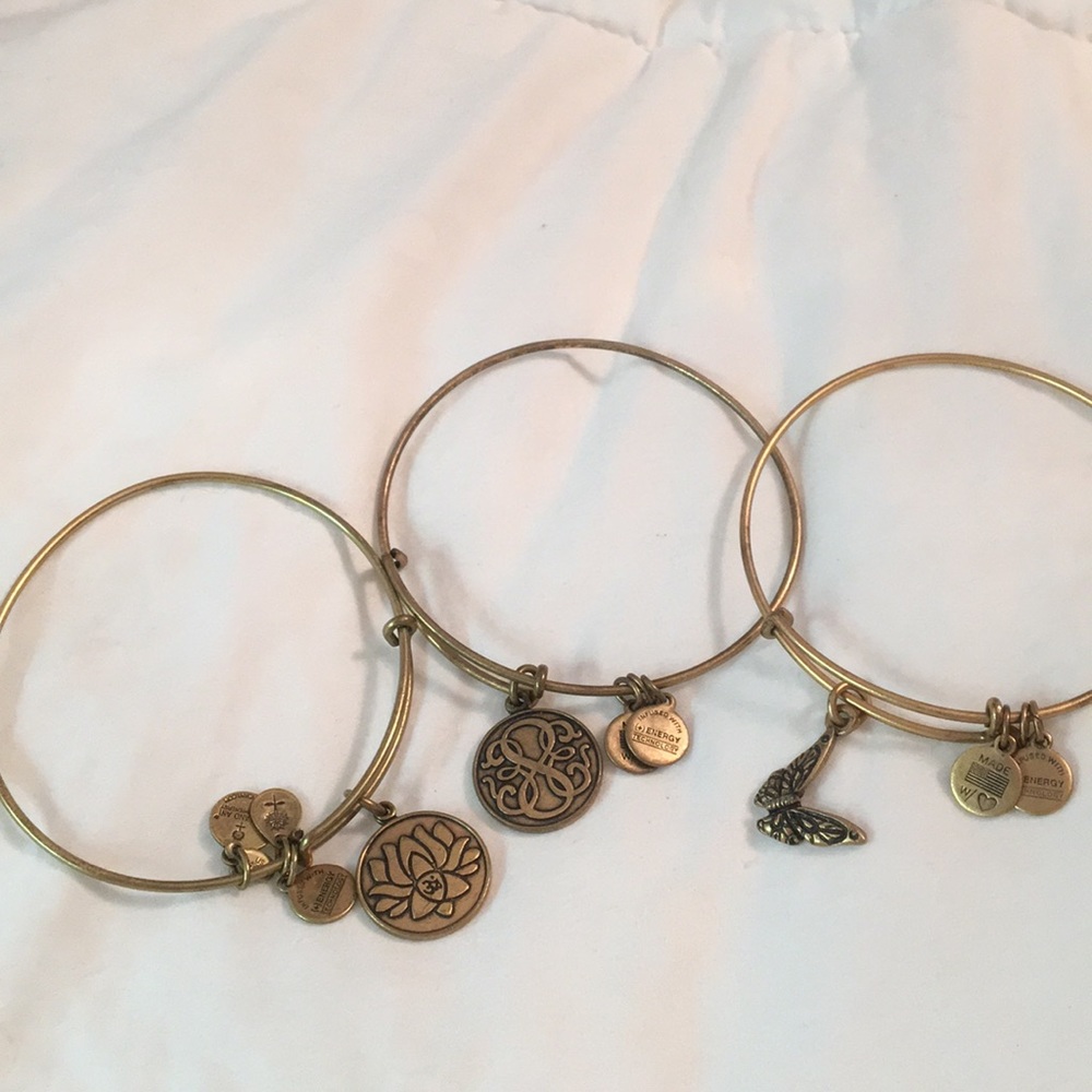 Alex and Ani Gold Bracelet Bundle
